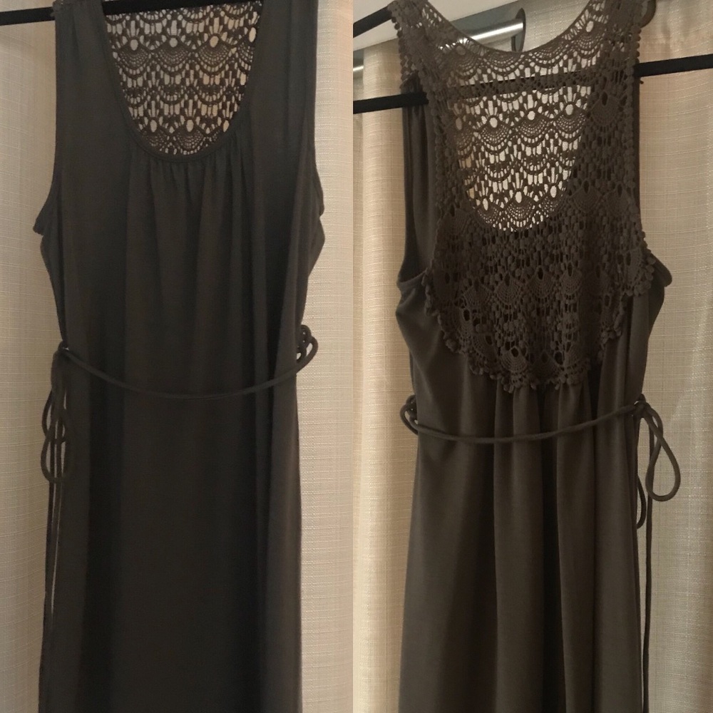 Olive Green Tank Dress